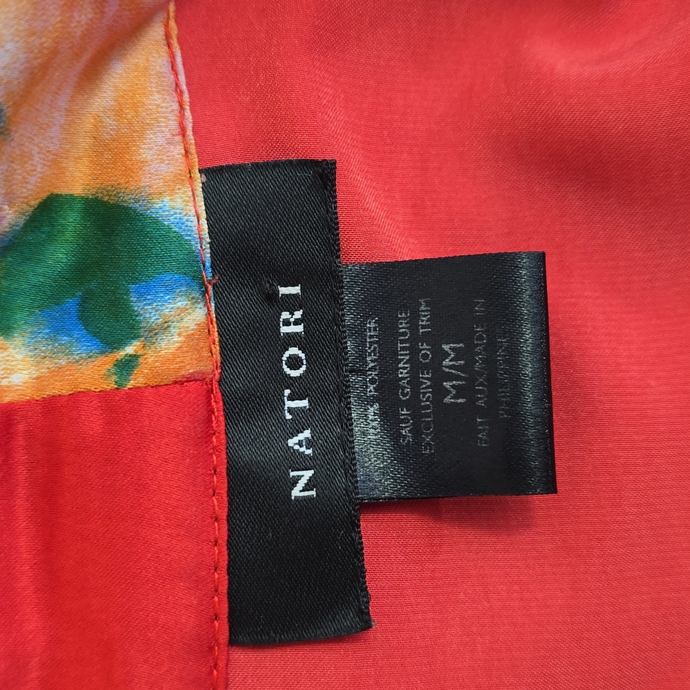 Natori Colorful Satin Robe. - Picture 8 of 9